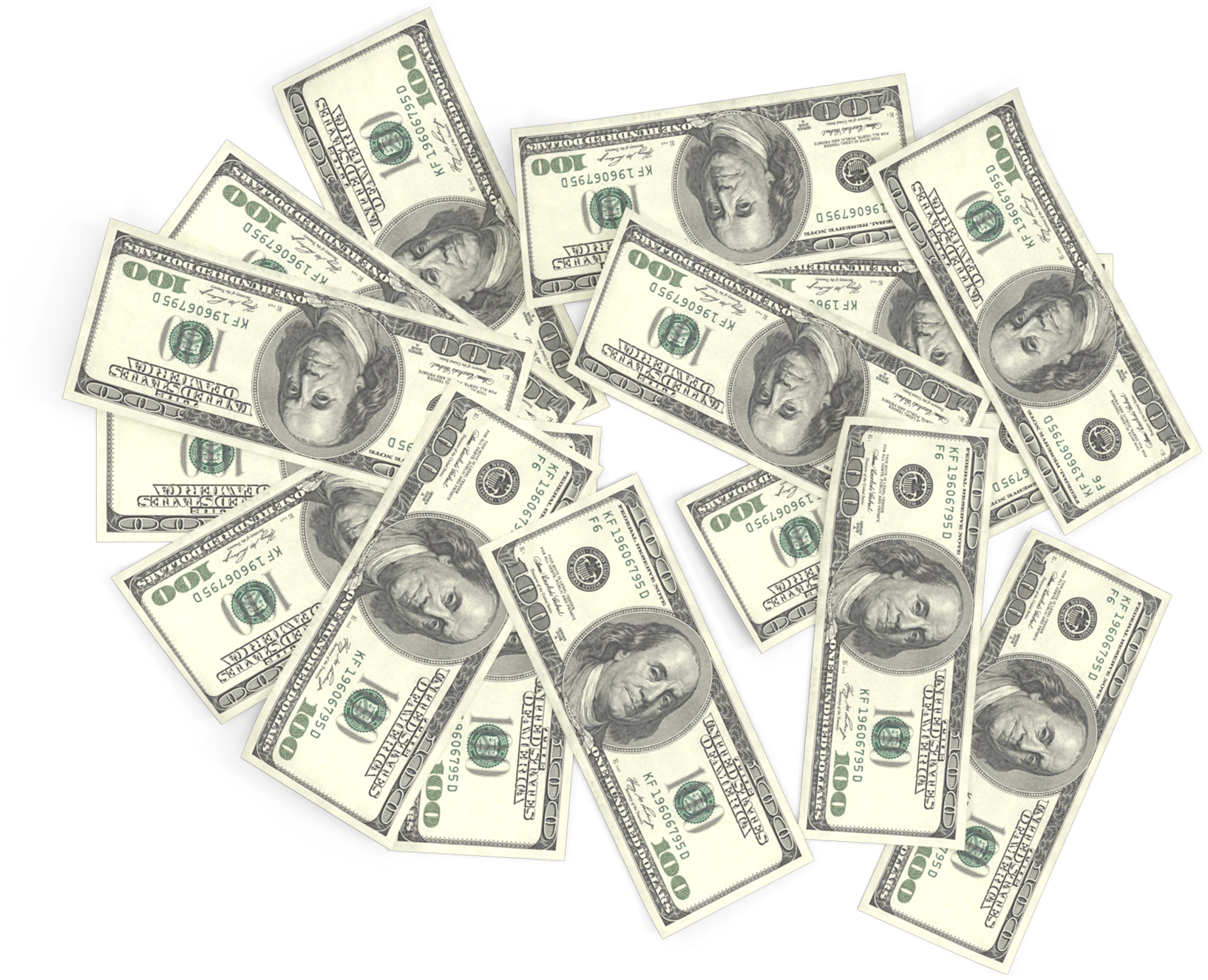$100 bills